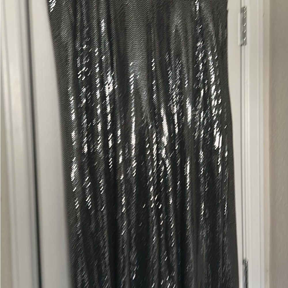 Shimmering Black Sequin Pants